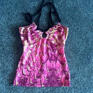 Just Cavali , woman pink top , size XS, great condition